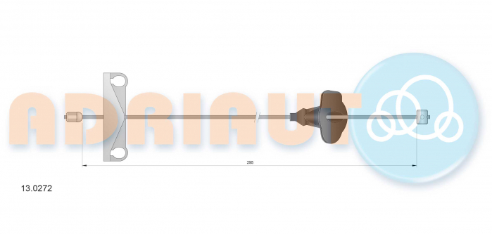 Cablu frana mana Fata Dreapta/Stanga (295mm) potrivit FORD COUGAR, MONDEO I, MONDEO II 1.6-2.5 02.93-12.01 [2]