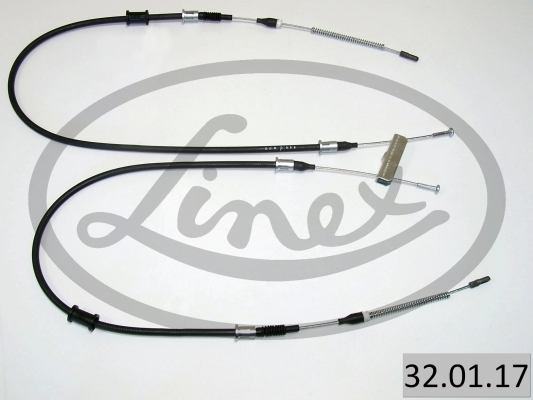 Cablu frana mana Spate Dreapta/Stanga (1398mm/825mm/1288mm/710mm) potrivit OPEL ASTRA F, ASTRA F CLASSIC, ASTRA F/KOMBI, KADETT E, KADETT E COMBO 1.3-2.0 09.84-01.05 [2]