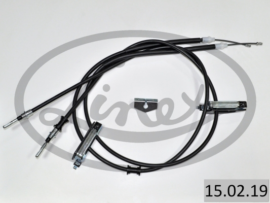 Cablu frana mana Spate Dreapta/Stanga (1770mm/1590mm/1770mm/1590mm) potrivit FORD FOCUS I, FOCUS I/KOMBI 1.4-2.0 10.98-03.05 [2]