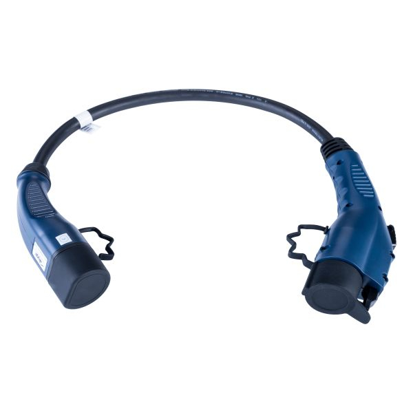 Cablu incarcator drept Akyga, numar faze: 1, tip priză: 1, 0,5m, 7,4kW, 32A, 6mm², negru/albastru potrivit CADILLAC LYRIQ; CHEVROLET BOLT, SPARK, VOLT; CHRYSLER PACIFICA 1ET25-ZD 04.09- [2]