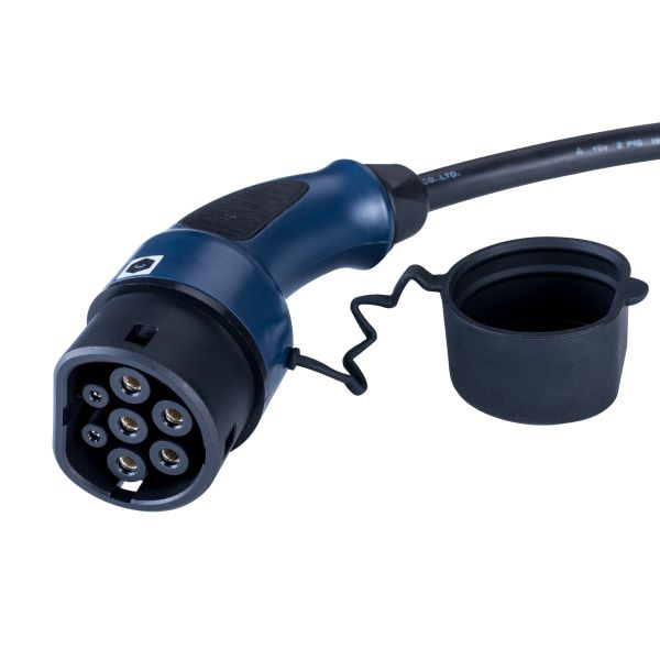 Cablu incarcator drept Akyga, numar faze: 1, tip priză: 2, 6m, 7,4kW, 32A, 6mm², negru/albastru (cu capac; cu dopuri de protectie) potrivit DS DS 3 / DS 3, DS 4 II, DS 7, DS 9 139.580-ZYA 10.83- [4]