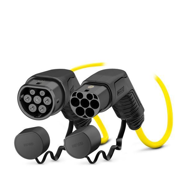 Cablu incarcator drept CHARX Connect, numar faze: 3, tip priză: 2, 10m, 11kW, 20A, 2,5mm², negru/galben potrivit DS DS 3 / DS 3, DS 4 II, DS 7, DS 9; IVECO DAILY V 11117165-ZYA 10.83- [1]