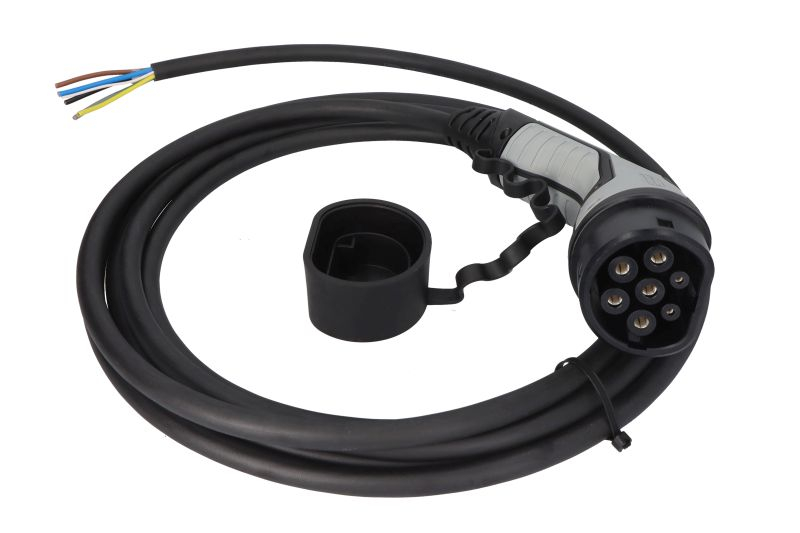 Cablu incarcator drept CHARX Connect, numar faze: 3, tip priză: 2, 5m, 11kW, 20A, 2,5mm², negru/gri potrivit DS DS 3 / DS 3, DS 4 II, DS 7, DS 9; IVECO DAILY V, DAILY VI 11117165-ZYA 10.83- [3]