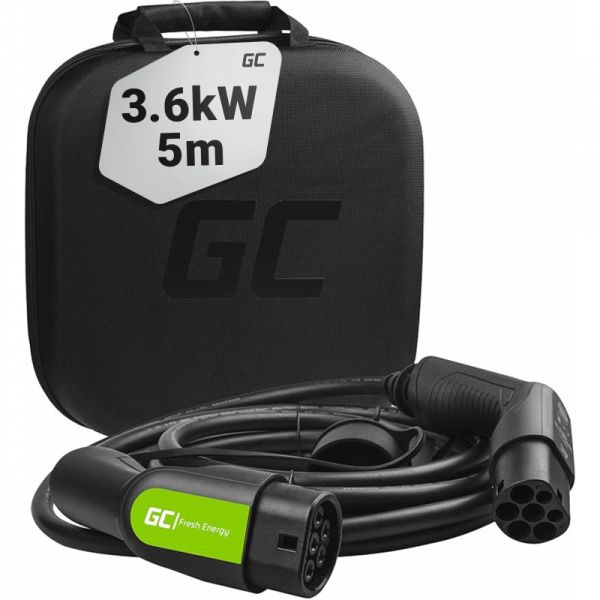 Cablu incarcator drept GC EV Type 2, numar faze: 1, tip priză: 2, 5m, 3,7kW, 16A, 2,5mm², negru (cu capac) potrivit DS DS 3 / DS 3, DS 4 II, DS 7, DS 9; IVECO DAILY V 139.580-ZYA 10.83- [2]