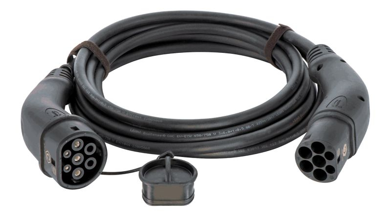 Cablu incarcator drept Harting, numar faze: 1, tip priză: 2, 5m, 7,4kW, 32A, 6mm², negru potrivit DS DS 3 / DS 3, DS 4 II, DS 7, DS 9; IVECO DAILY V, DAILY VI; MAN TGE 11117165-ZYA 10.83- [1]