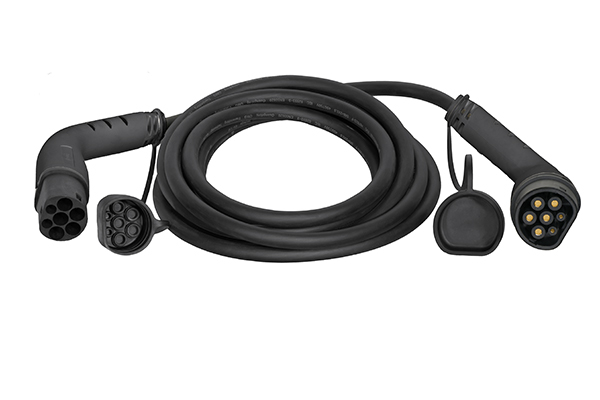 Cablu incarcator drept, numar faze: 3, tip priză: 2, 4m, 22kW, 32A, negru (cu capac; cu dopuri de protectie) potrivit DS DS 3 / DS 3, DS 4 II, DS 7, DS 9; IVECO DAILY V 11117165-ZYA 10.83- [2]