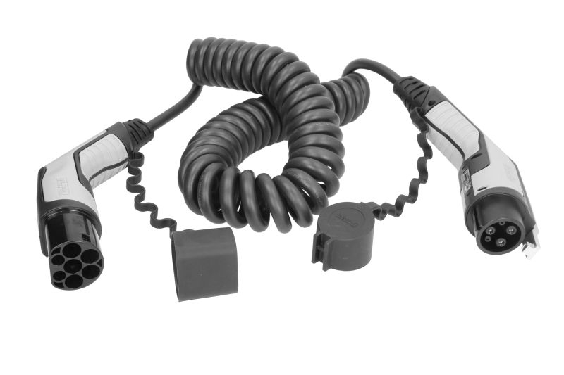 Cablu incarcator spirala CHARX Connect, numar faze: 1, tip priză: 1, 4m, 7,4kW, 32A, 6mm², negru/gri potrivit DS DS 3 / DS 3, DS 4 II, DS 7, DS 9; IVECO DAILY V, DAILY VI 11117165-ZYA 10.83- [1]