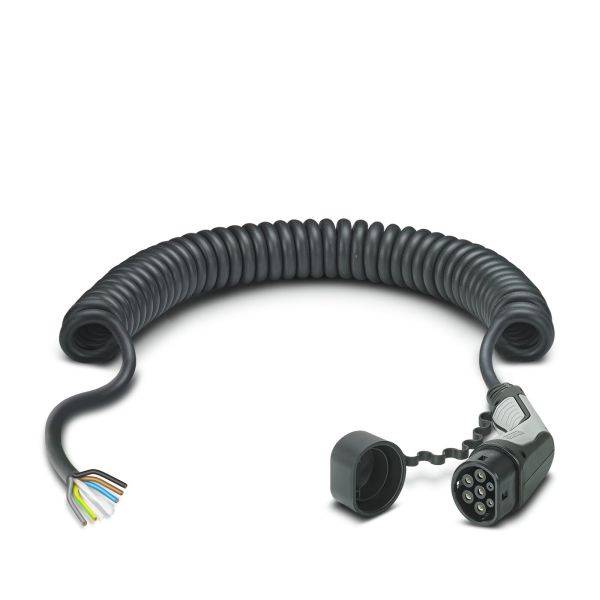 Cablu incarcator spirala CHARX Connect, numar faze: 3, tip priză: 2, 4m, 11kW, 20A, 2,5mm², negru/gri potrivit DS DS 3 / DS 3, DS 4 II, DS 7, DS 9; IVECO DAILY V, DAILY VI 11117165-ZYA 10.83- [2]