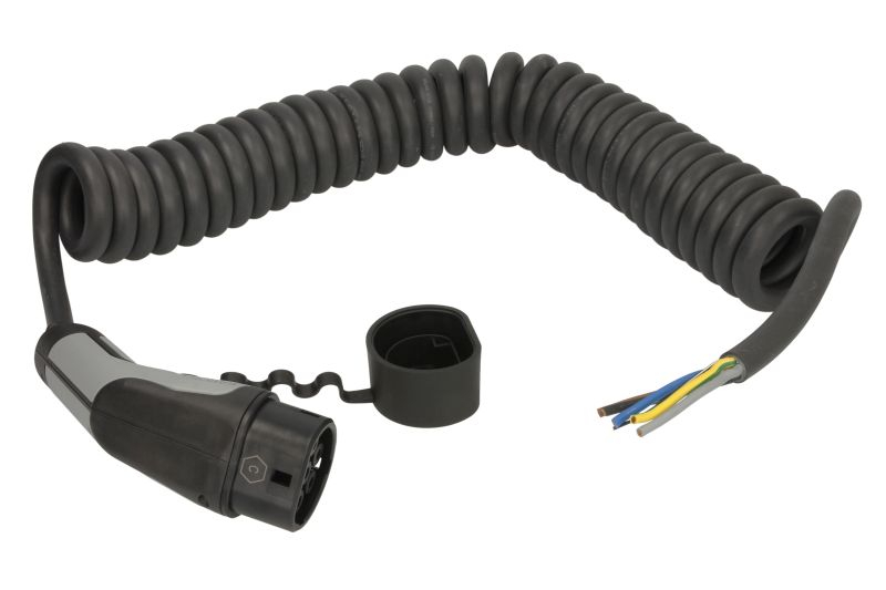 Cablu incarcator spirala CHARX Connect, numar faze: 3, tip priză: 2, 4m, 22kW, 32A, 6mm², negru/gri potrivit DS DS 3 / DS 3, DS 4 II, DS 7, DS 9; IVECO DAILY V, DAILY VI 11117165-ZYA 10.83- [3]