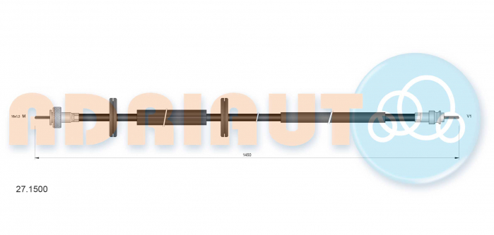 Cablu vitezometru (1450mm) potrivit MERCEDES 190 (W201) 1.8-2.6 10.82-08.93 [2]