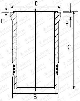 Camasa cilindru (diametru interior: 115mm, lungime: 211,1mm, diametru flansa: 136,5mm) potrivit IVECO CITYCLASS, EUROTECH MH, EUROTRAKKER, STRALIS I, TRAKKER I; IRISBUS AXER F2BE0681A-F2BE3681C 01.97- [1]
