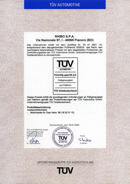 Capota motor OPEL ASTRA G combi (F35_) 1998-2009 [2]
