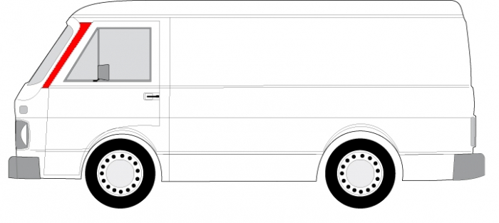Carenaj aripa Stanga (partea de sus, post) potrivit VW LT 28-35 I, LT 28-46 II, LT 40-55 I 01.75-12.96 [3]