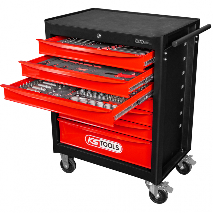 Carucior scule KS TOOLS ECOLine 7 sertare 215 scule [3]