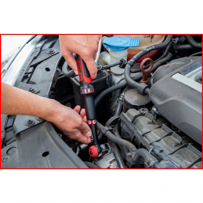 Cheie dinamometrica cu clichet 1/2 ERGOTORQUE precision cu buton rotativ 20-100nm [4]