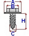 Clema tapiţerie (aplicatie: bara de protectie; capacul inferior al motorului, cantitate per impachetare: 5 buc., surub M6x20) potrivit CITROEN C2, C3 I, C3 II, C3 PLURIEL, C4 I 08.00- [2]