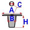 Clema tapiţerie (aplicatie: cabina; tablou de bord, cantitate per impachetare: 10 buc., priza de montaj) potrivit BMW 3 (E90), 5 (E39), 7 (E38) 03.94-12.11 [3]