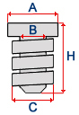 Tampon compartiment motor (cantitate per impachetare: 2buc) potrivit FIAT BRAVA, BRAVO I, MAREA, PALIO, PANDA, PUNTO, PUNTO EVO/HATCHBACK, PUNTO/HATCHBACK, UNO; LANCIA Y 0.65-2.4D 10.80- [2]