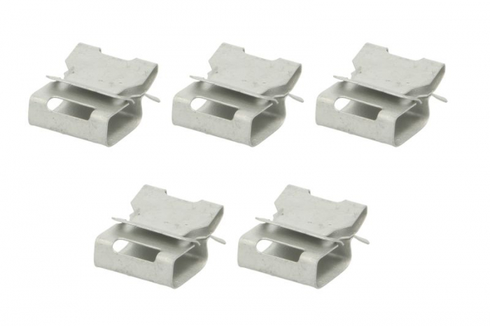Clema tapiţerie (aplicatie: Grila frontala; mai multe , cantitate per impachetare: 5 buc., placa de montare 18x20) potrivit MERCEDES C (W203), C (W204), E (W211) 05.00-12.16 [1]
