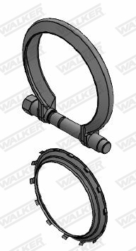 Colier sistem esapament (80mm) potrivit CITROEN C4, C4 GRAND PICASSO I, C4 I, C4 II, C4 PICASSO I, C5 II, C5 III, C6, C8, DS3, DS4, DS5; FIAT ULYSSE; LANCIA PHEDRA; MINI (R56) 1.6/2.2D 02.06- [3]