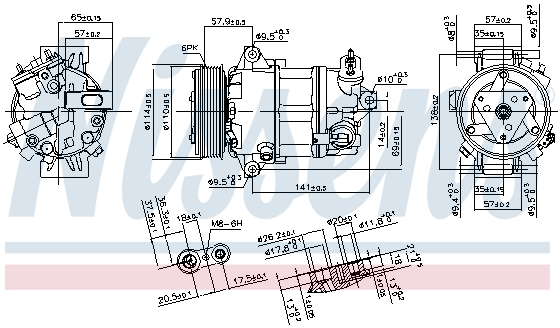 Compresor AC clima ALFA ROMEO GIULIETTA; FIAT TIPO 1.6D/2.0D dupa 2010 [1]