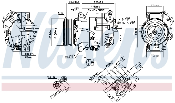 Compresor AC clima OPEL ASTRA J, ASTRA J GTC, CASCADA, ZAFIRA C 2.0D dupa 2009 [1]