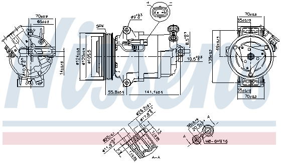 Compresor AC clima OPEL ZAFIRA / ZAFIRA FAMILY B 2.2 intre 2005-2012 [1]