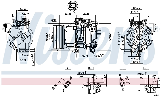 Compresor AC clima TOYOTA YARIS 1.0/1.3 intre 1999-2005 [1]