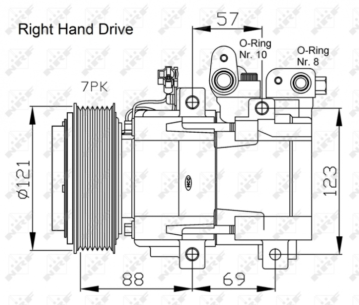 Compresor aer conditionat AC potrivit KIA SORENTO I 2.5D 08.02-03.11 [1]