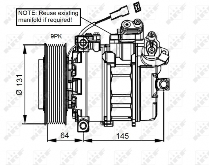 Compresor aer conditionat AC potrivit MERCEDES AXOR, AXOR 2 01.02- [1]