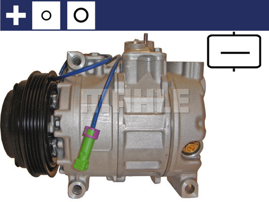 Compresor clima auto aer conditionat potrivit AUDI A4 B5, A6 C5, A8 D2; SKODA SUPERB I; VW PASSAT B5, PASSAT B5.5 2.5D 01.97-03.08 [1]