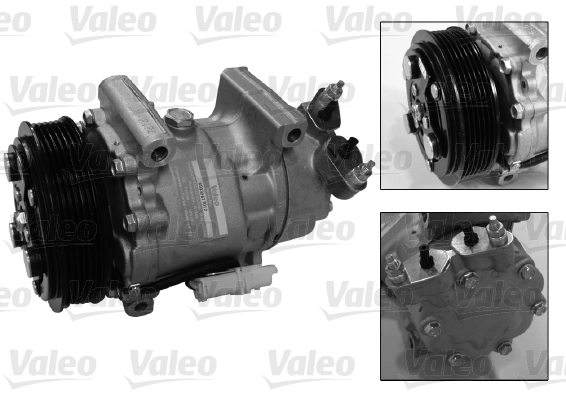 Compresor clima auto aer conditionat potrivit CITROEN BERLINGO, BERLINGO/MINIVAN, C2, C2 ENTERPRISE, C3 I, C3 PLURIEL, XSARA, XSARA PICASSO; PEUGEOT 206, 206+, 307, PARTNER, PARTNER/MINIVAN 1.1-2.0 06 [2]