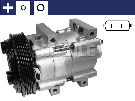 Compresor clima auto aer conditionat potrivit FORD FIESTA III, FIESTA IV, FIESTA V, FIESTA/MINIVAN, FOCUS I, GALAXY MK I, KA, MAVERICK, MONDEO I, MONDEO II, PUMA, SCORPIO II, TRANSIT 1.0-2.9 03.89- [1]