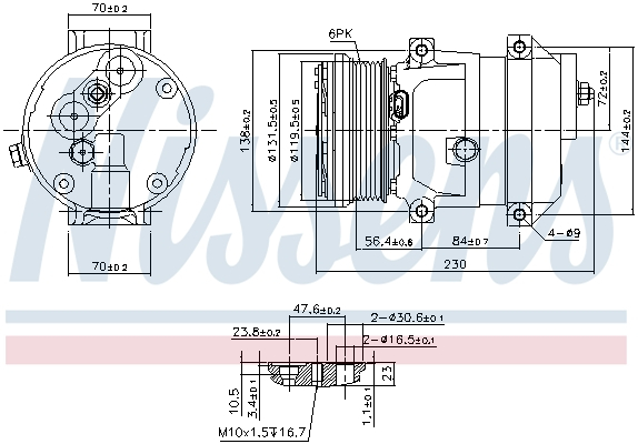 Compresor climatizare aer conditionat potrivit CHEVROLET CRUZE, EPICA 2.0/2.0D/2.5 01.05- [1]