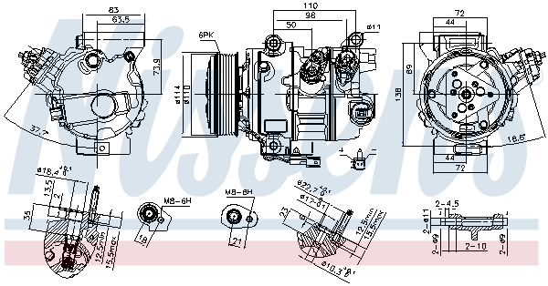 Compresor climatizare aer conditionat potrivit FORD GALAXY III, S-MAX 1.5 01.15- [1]
