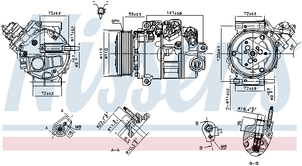 Compresor climatizare aer conditionat potrivit FORD MONDEO V 1.0 02.15- [1]