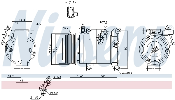 Compresor climatizare aer conditionat potrivit MAZDA 3, 6 2.0/2.5 12.08- [5]