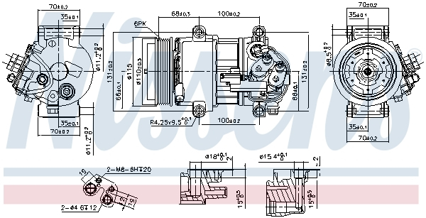 Compresor climatizare aer conditionat potrivit MERCEDES A (W169), B SPORTS TOURER (W245) 1.5/1.7 09.04-06.12 [1]