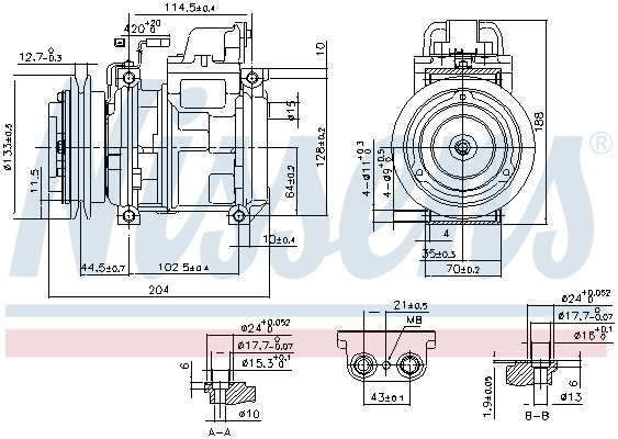 Compresor climatizare aer conditionat potrivit MERCEDES SK 11.0D-9.6D 07.87-09.96 [1]