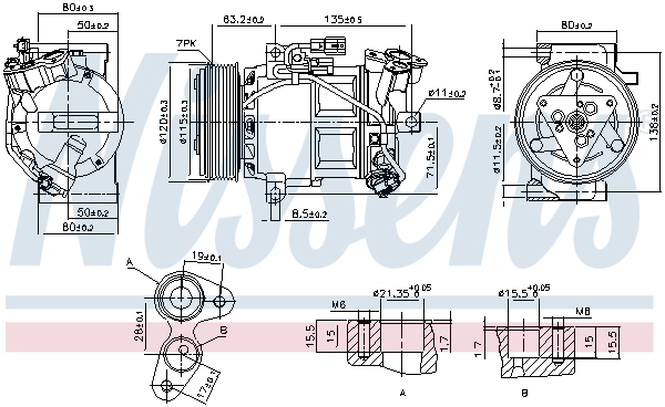 Compresor climatizare aer conditionat potrivit RENAULT CAPTUR I, CLIO IV, KAPTUR 0.9-1.6 11.12- [1]
