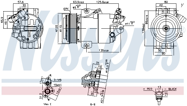 Compresor climatizare aer conditionat potrivit RENAULT KOLEOS I 2.0D 09.08- [1]