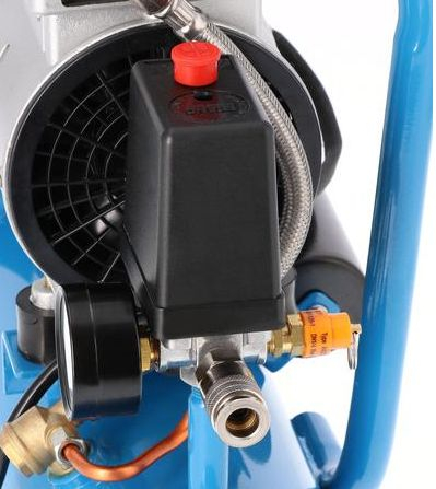 Compresor cu piston AIRPRESS serie Blue, 0,46 kW 230V 8 bar, eficienta: 105l/min., rezervor: 6L, numar cilindri: 2buc (liber de ulei) [2]