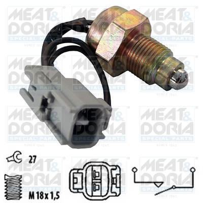 Comutator lampa marsarier potrivit TOYOTA YARIS, YARIS / VIOS 08.05- [2]
