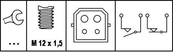 Comutator lumini frana potrivit AUDI A4 B5, A6 C4, A6 C5, A8 D2, ALLROAD C5; SKODA SUPERB I; VW PASSAT B5, PASSAT B5.5 03.94-03.08 [2]
