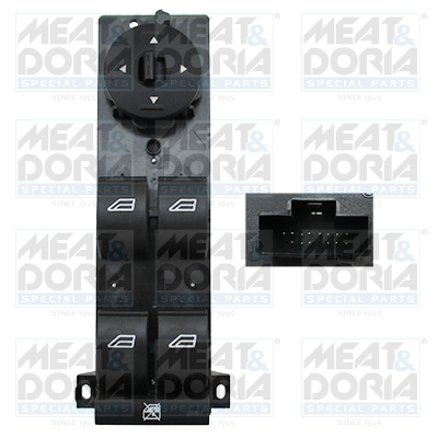 Comutator macara geam Fata Stanga potrivit FORD FOCUS C-MAX, FOCUS II 1.4-2.5 10.03-09.12 [1]