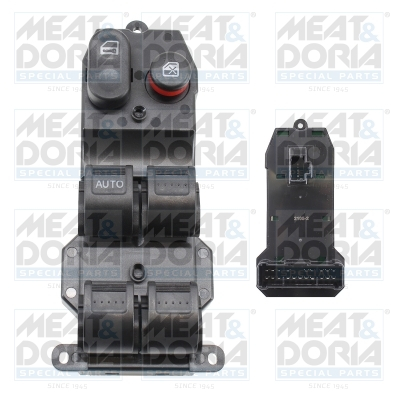 Comutator macara geam fata stanga potrivit HONDA JAZZ II 1.2/1.3 03.02-07.08 [3]