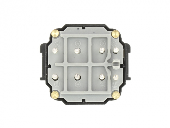 Comutator, reglaj oglinda (8 pin) potrivit MERCEDES 124 (A124), 124 (C124), 124 T-MODEL (S124), 124 (W124), C (W202), E (A124), E (C124), E T-MODEL (S124), E (W124), G (W463), SL (R129), SLK (R170) 12 [2]
