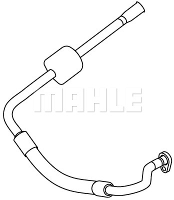 Conducta aer conditionat ( de la evaporator la compresor climatizare) CITROEN C5 II; PEUGEOT 407, 407 SW 1.6D dupa 2004 [2]