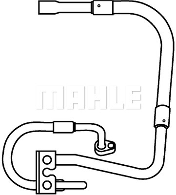 Conducta aer conditionat ( din compresor la condensator, presiune joasa) FORD FIESTA V, FUSION 1.4/1.6 intre 2001-2012 [2]