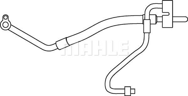 Conducta aer conditionat ( din compresor la condensator, presiune joasa) FORD MONDEO III 2.0D intre 2000-2007 [2]